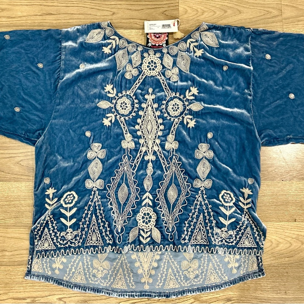 Johnny Was Liona Velvet Blouse